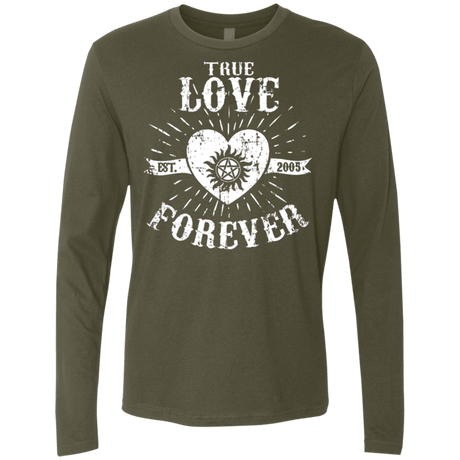 T-Shirts Military Green / Small True Love Forever Supernatural Men's Premium Long Sleeve