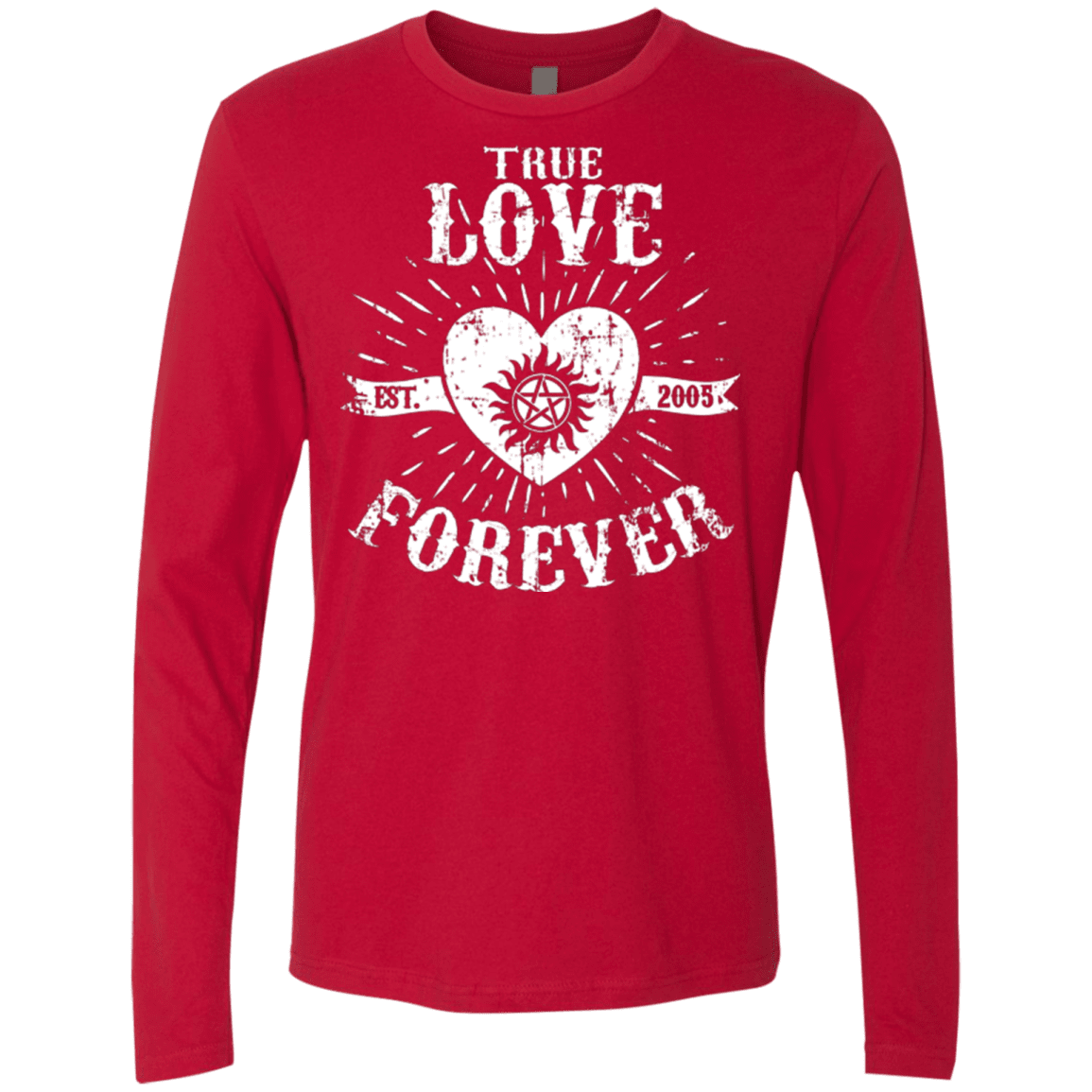 T-Shirts Red / Small True Love Forever Supernatural Men's Premium Long Sleeve