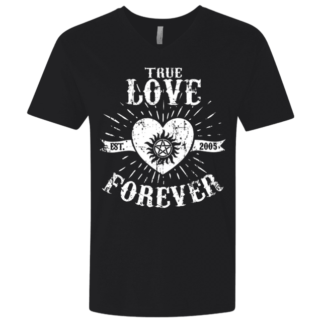 T-Shirts Black / X-Small True Love Forever Supernatural Men's Premium V-Neck