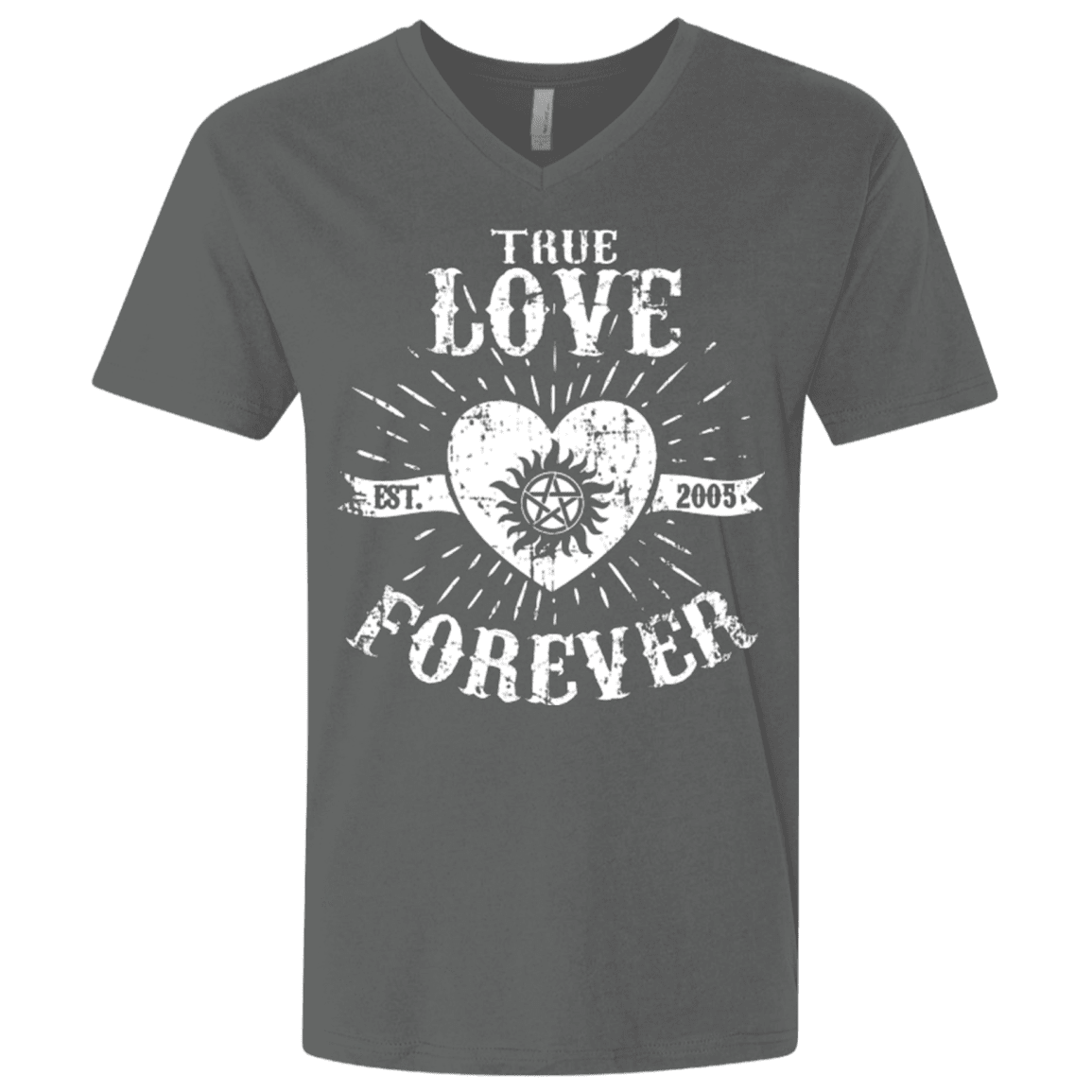 T-Shirts Heavy Metal / X-Small True Love Forever Supernatural Men's Premium V-Neck