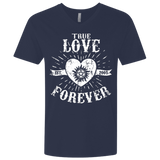 T-Shirts Midnight Navy / X-Small True Love Forever Supernatural Men's Premium V-Neck