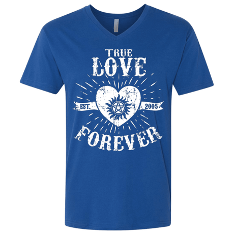 T-Shirts Royal / X-Small True Love Forever Supernatural Men's Premium V-Neck
