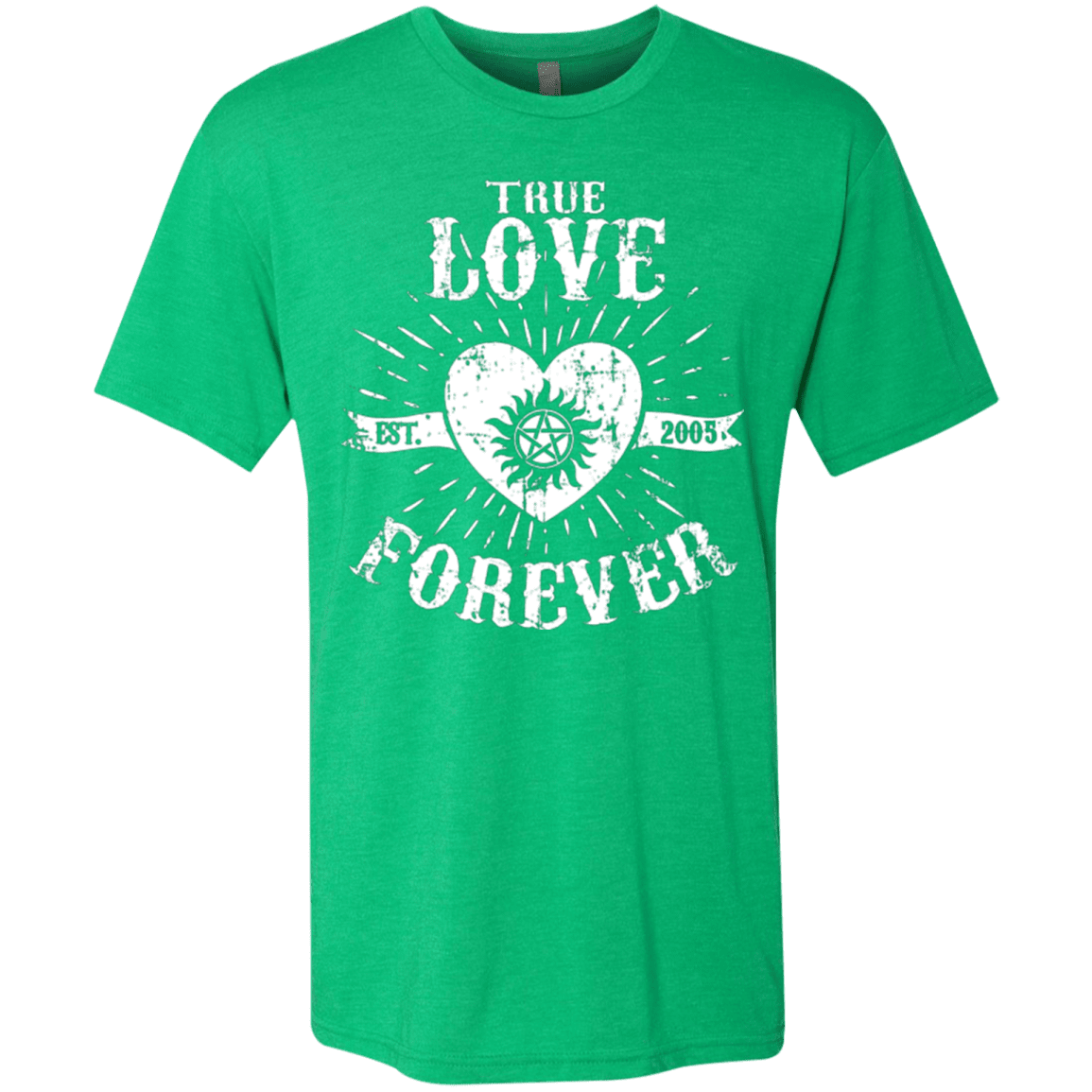 T-Shirts Envy / Small True Love Forever Supernatural Men's Triblend T-Shirt
