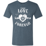 T-Shirts Indigo / Small True Love Forever Supernatural Men's Triblend T-Shirt