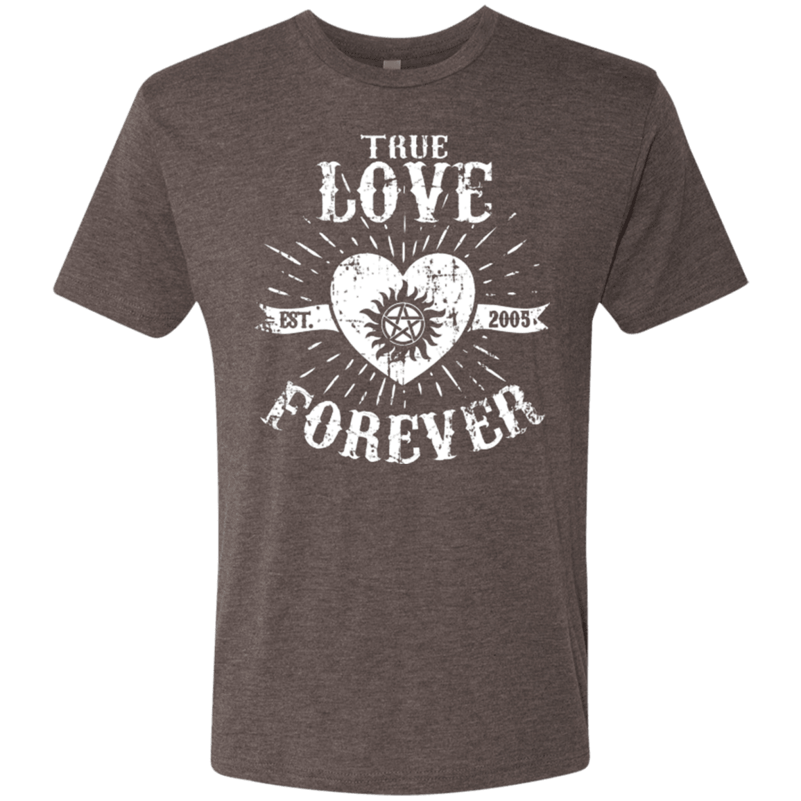 T-Shirts Macchiato / Small True Love Forever Supernatural Men's Triblend T-Shirt