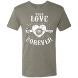 T-Shirts Venetian Grey / Small True Love Forever Supernatural Men's Triblend T-Shirt