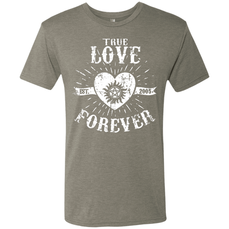 T-Shirts Venetian Grey / Small True Love Forever Supernatural Men's Triblend T-Shirt