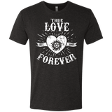 T-Shirts Vintage Black / Small True Love Forever Supernatural Men's Triblend T-Shirt