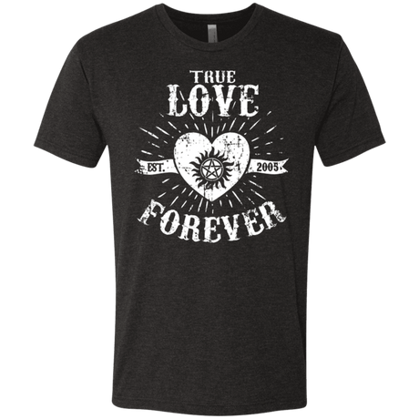 T-Shirts Vintage Black / Small True Love Forever Supernatural Men's Triblend T-Shirt
