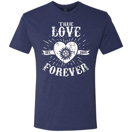 T-Shirts Vintage Navy / Small True Love Forever Supernatural Men's Triblend T-Shirt
