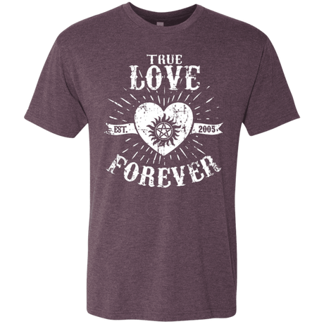 T-Shirts Vintage Purple / Small True Love Forever Supernatural Men's Triblend T-Shirt
