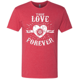T-Shirts Vintage Red / Small True Love Forever Supernatural Men's Triblend T-Shirt