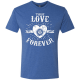 T-Shirts Vintage Royal / Small True Love Forever Supernatural Men's Triblend T-Shirt