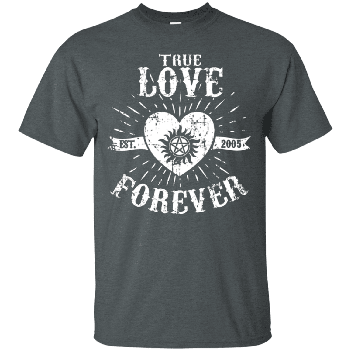 T-Shirts Dark Heather / Small True Love Forever Supernatural T-Shirt