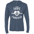 T-Shirts Indigo / X-Small True Love Forever Supernatural Triblend Long Sleeve Hoodie Tee