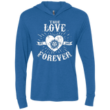 T-Shirts Vintage Royal / X-Small True Love Forever Supernatural Triblend Long Sleeve Hoodie Tee