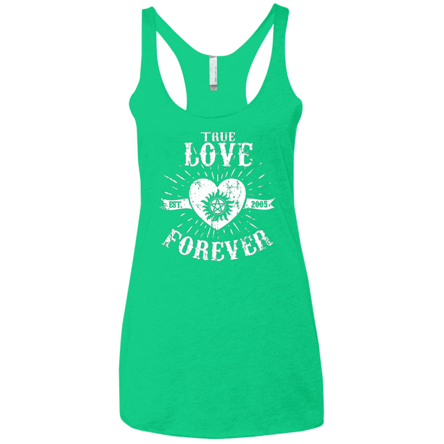 T-Shirts Envy / X-Small True Love Forever Supernatural Women's Triblend Racerback Tank