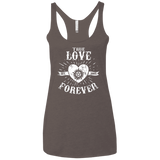 T-Shirts Macchiato / X-Small True Love Forever Supernatural Women's Triblend Racerback Tank