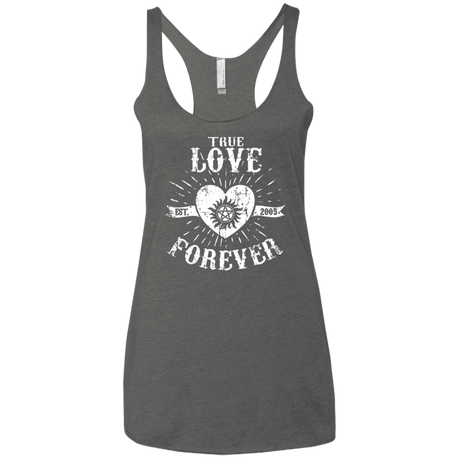 T-Shirts Premium Heather / X-Small True Love Forever Supernatural Women's Triblend Racerback Tank