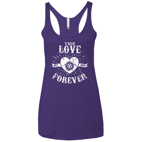 T-Shirts Purple / X-Small True Love Forever Supernatural Women's Triblend Racerback Tank