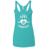 T-Shirts Tahiti Blue / X-Small True Love Forever Supernatural Women's Triblend Racerback Tank