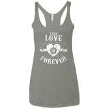T-Shirts Venetian Grey / X-Small True Love Forever Supernatural Women's Triblend Racerback Tank