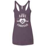 T-Shirts Vintage Purple / X-Small True Love Forever Supernatural Women's Triblend Racerback Tank