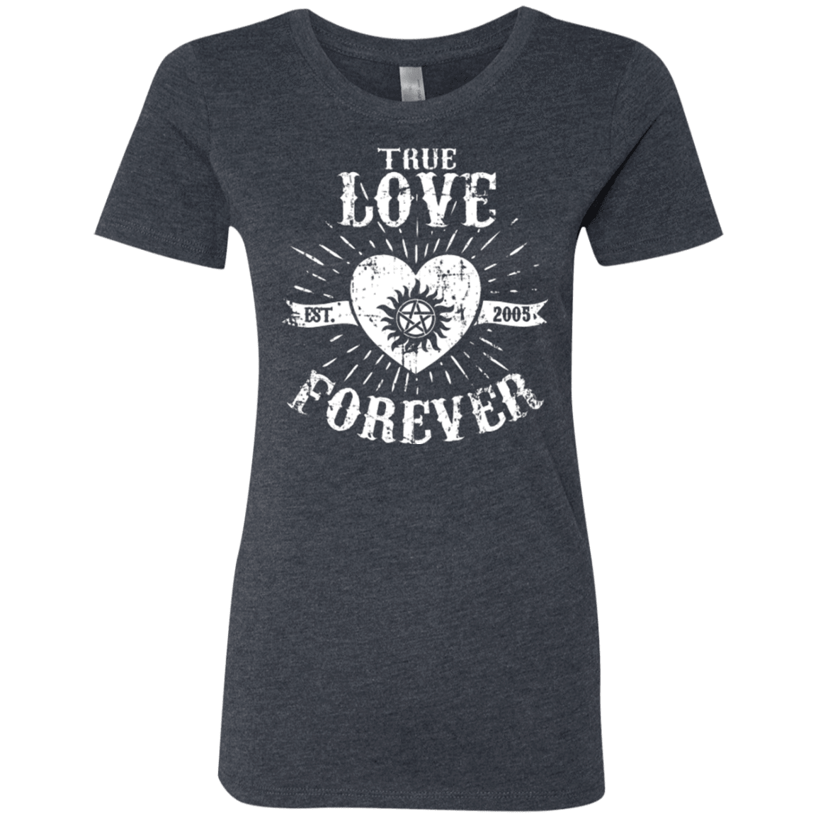 T-Shirts Vintage Navy / Small True Love Forever Supernatural Women's Triblend T-Shirt