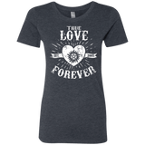 T-Shirts Vintage Navy / Small True Love Forever Supernatural Women's Triblend T-Shirt