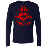 T-Shirts Midnight Navy / Small True Love Forever Thunder Men's Premium Long Sleeve