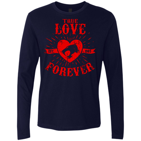 T-Shirts Midnight Navy / Small True Love Forever Thunder Men's Premium Long Sleeve