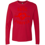 T-Shirts Red / Small True Love Forever Thunder Men's Premium Long Sleeve