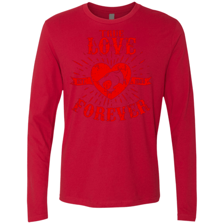 T-Shirts Red / Small True Love Forever Thunder Men's Premium Long Sleeve