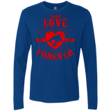 T-Shirts Royal / Small True Love Forever Thunder Men's Premium Long Sleeve