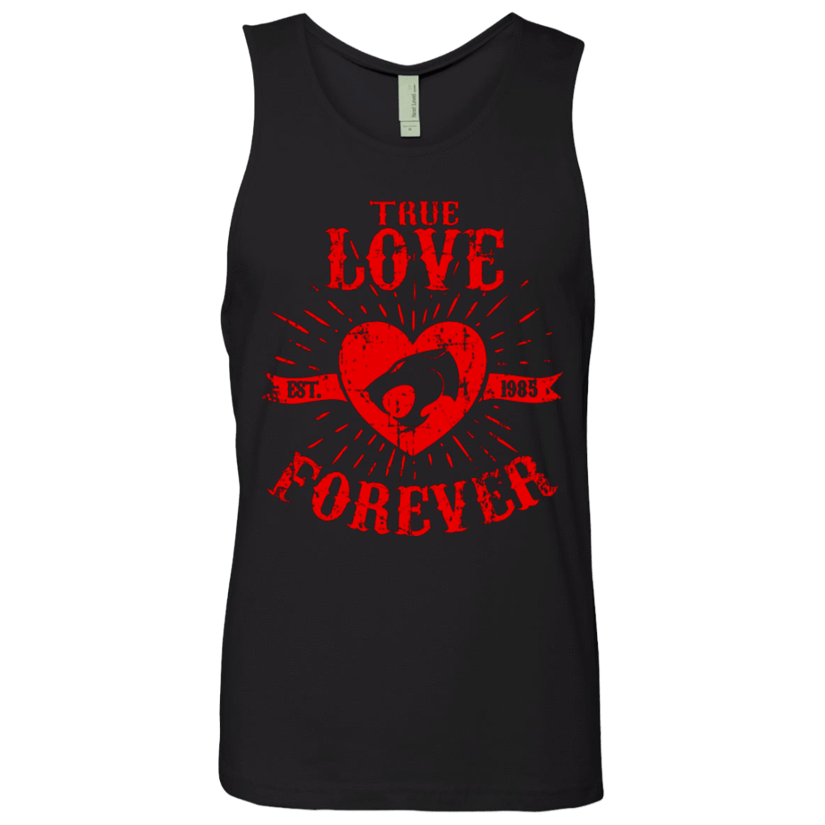 T-Shirts Black / Small True Love Forever Thunder Men's Premium Tank Top
