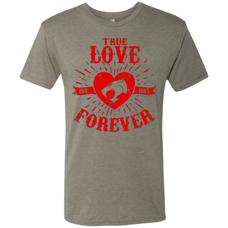 T-Shirts Venetian Grey / Small True Love Forever Thunder Men's Triblend T-Shirt
