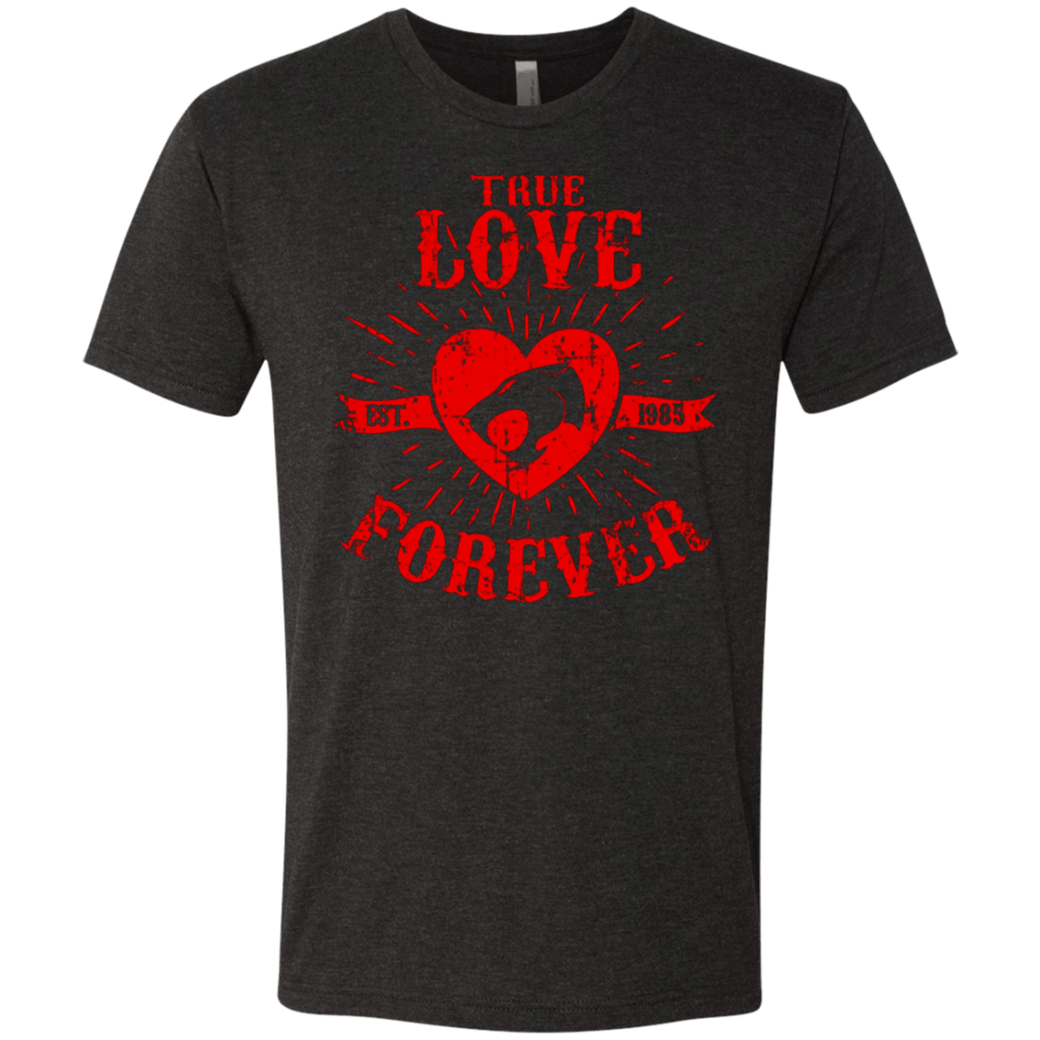 T-Shirts Vintage Black / Small True Love Forever Thunder Men's Triblend T-Shirt