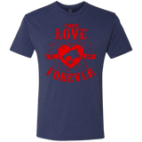 T-Shirts Vintage Navy / Small True Love Forever Thunder Men's Triblend T-Shirt