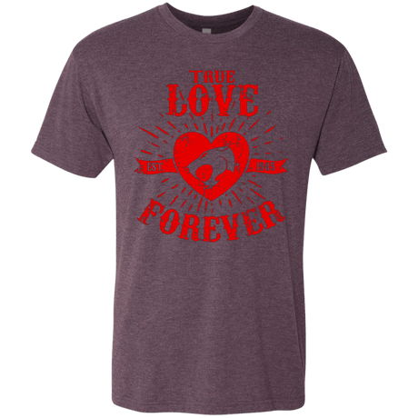 T-Shirts Vintage Purple / Small True Love Forever Thunder Men's Triblend T-Shirt
