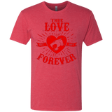T-Shirts Vintage Red / Small True Love Forever Thunder Men's Triblend T-Shirt