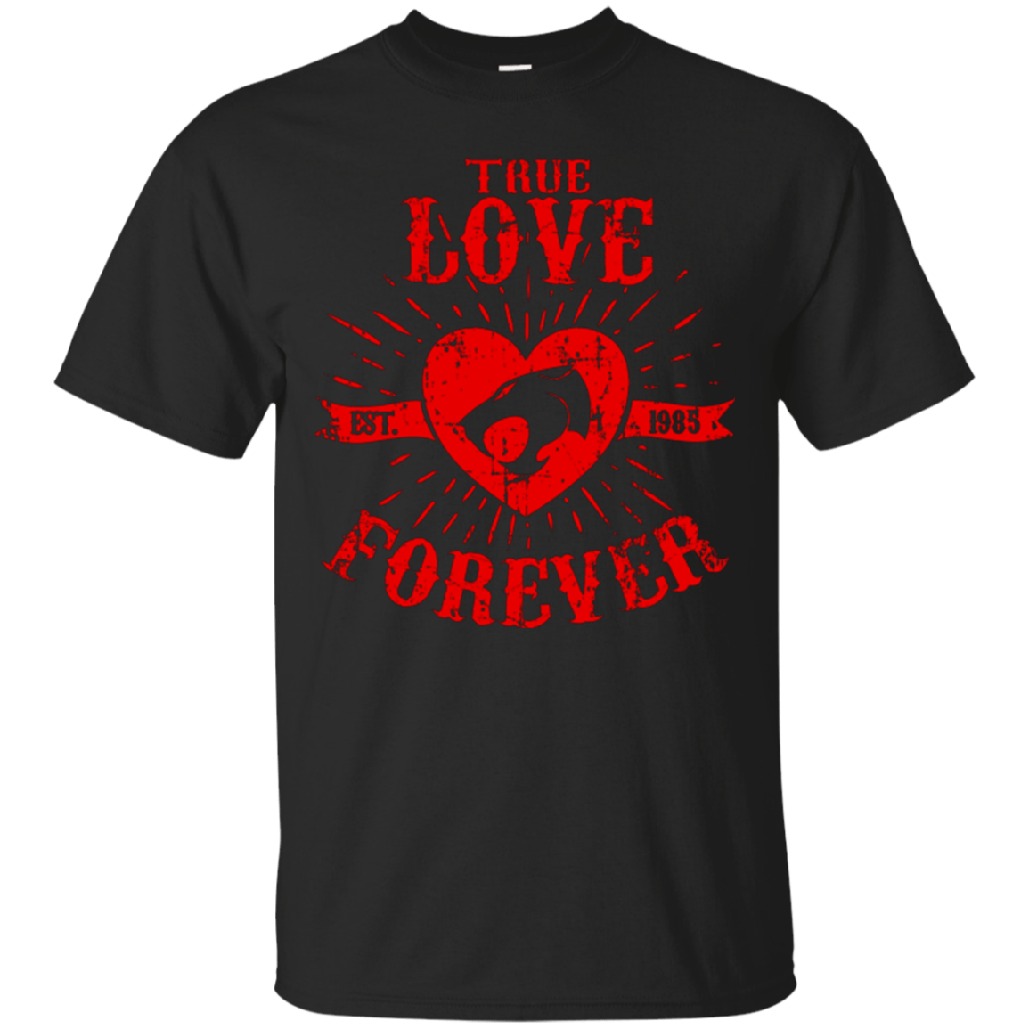 T-Shirts Black / Small True Love Forever Thunder T-Shirt