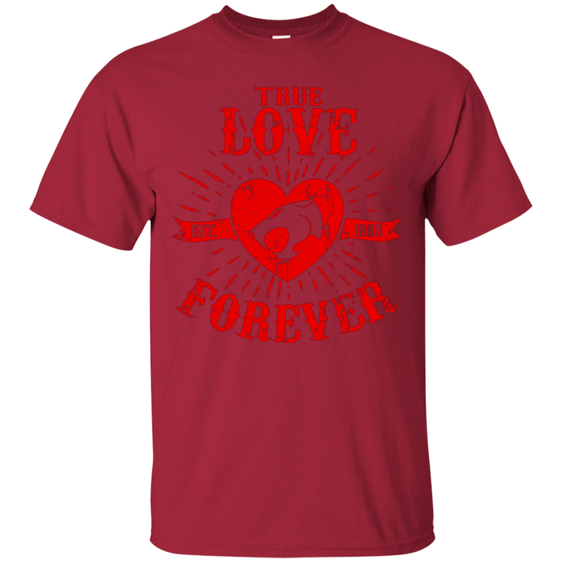 T-Shirts Cardinal / Small True Love Forever Thunder T-Shirt