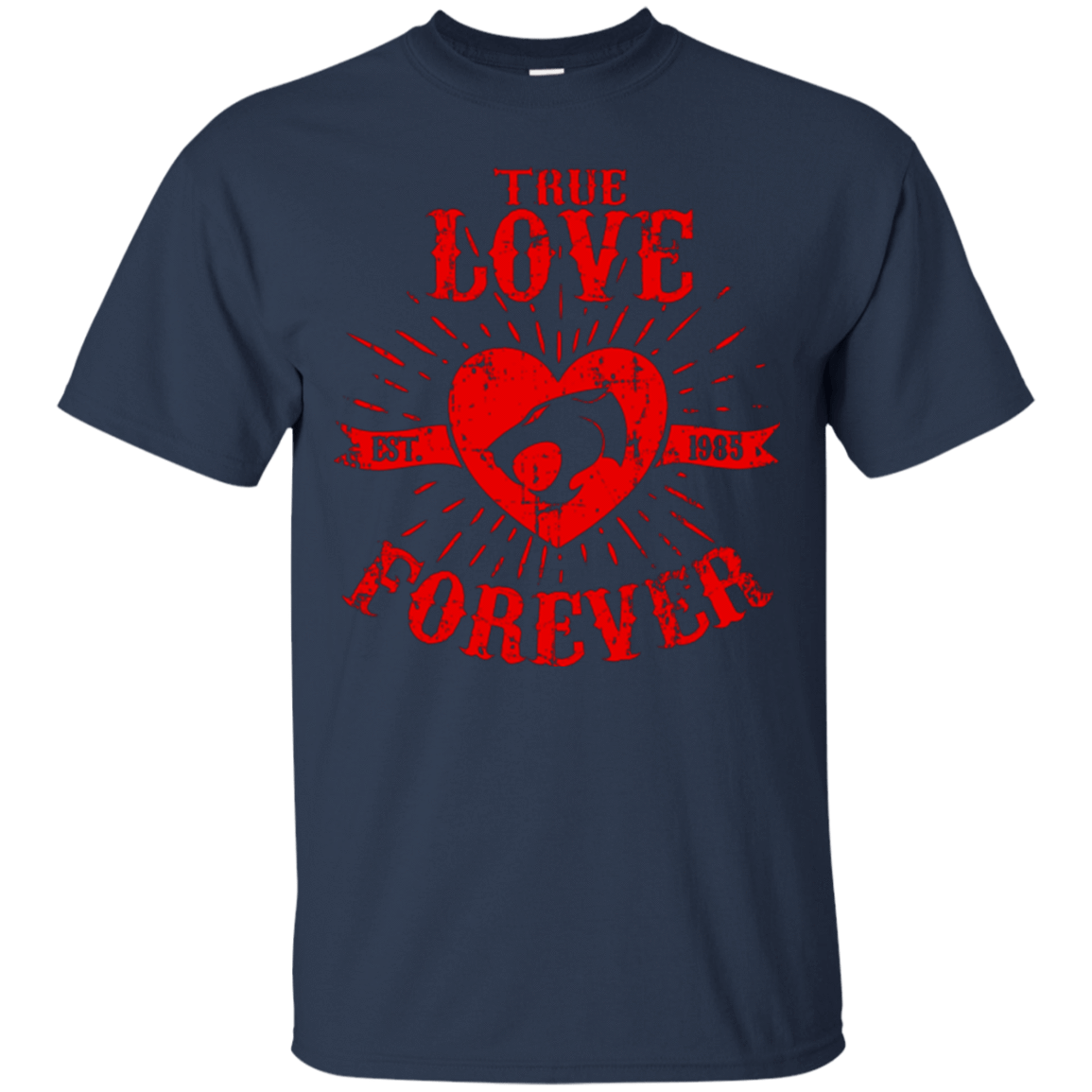 T-Shirts Navy / Small True Love Forever Thunder T-Shirt