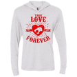 T-Shirts Heather White / X-Small True Love Forever Thunder Triblend Long Sleeve Hoodie Tee