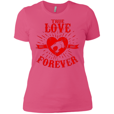 T-Shirts Hot Pink / X-Small True Love Forever Thunder Women's Premium T-Shirt