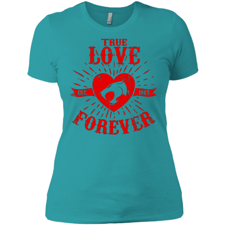 T-Shirts Tahiti Blue / X-Small True Love Forever Thunder Women's Premium T-Shirt