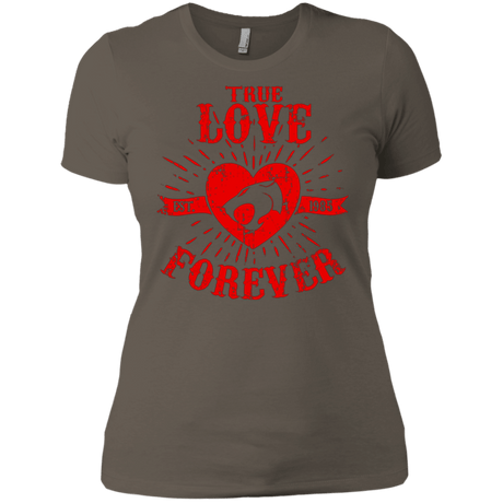 T-Shirts Warm Grey / X-Small True Love Forever Thunder Women's Premium T-Shirt