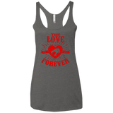 T-Shirts Premium Heather / X-Small True Love Forever Thunder Women's Triblend Racerback Tank