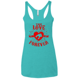 T-Shirts Tahiti Blue / X-Small True Love Forever Thunder Women's Triblend Racerback Tank