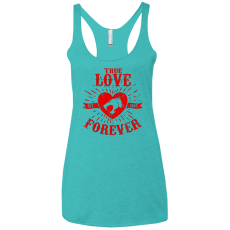 T-Shirts Tahiti Blue / X-Small True Love Forever Thunder Women's Triblend Racerback Tank